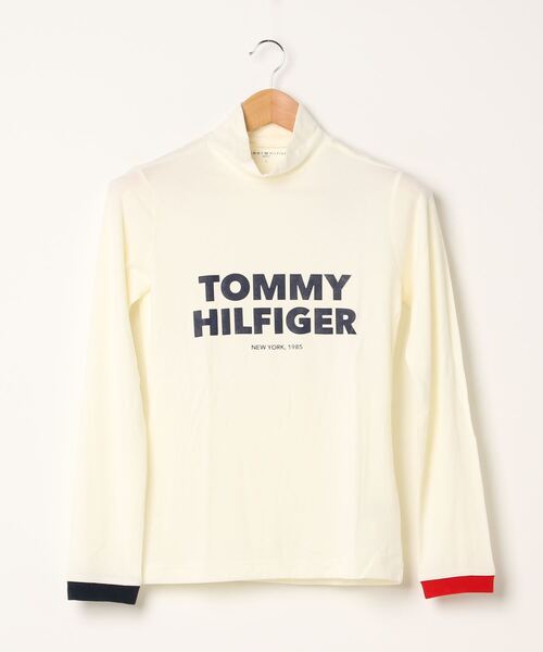 TOMMY HILFIGER GOLF（トミー ヒルフィガー ゴルフ）の「[トミー ヒルフィガー ゴルフ] ロゴ　ストレッチ　タートル　ネック（Tシャツ/カットソー・レディース・ホワイト/マスタード/グレー/ネイビー/レッド/ピンク・LL/L/M/S）」の19枚目の写真