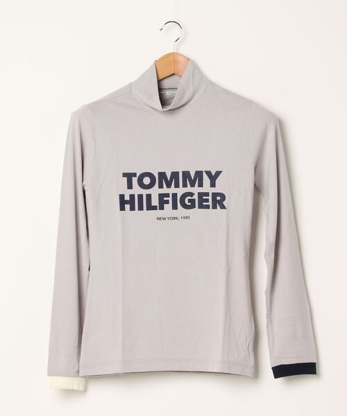 TOMMY HILFIGER GOLF（トミー ヒルフィガー ゴルフ）の「[トミー ヒルフィガー ゴルフ] ロゴ　ストレッチ　タートル　ネック（Tシャツ/カットソー・レディース・ホワイト/マスタード/グレー/ネイビー/レッド/ピンク・LL/L/M/S）」の8枚目の写真