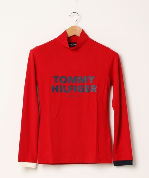 TOMMY HILFIGER GOLF（トミー ヒルフィガー ゴルフ）の「[トミー ヒルフィガー ゴルフ] ロゴ　ストレッチ　タートル　ネック（Tシャツ/カットソー・レディース・ホワイト/マスタード/グレー/ネイビー/レッド/ピンク・LL/L/M/S）」の22枚目の写真