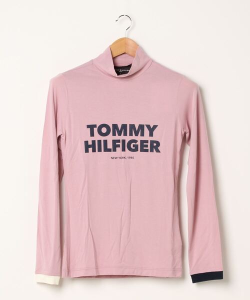 TOMMY HILFIGER GOLF（トミー ヒルフィガー ゴルフ）の「[トミー ヒルフィガー ゴルフ] ロゴ　ストレッチ　タートル　ネック（Tシャツ/カットソー・レディース・ホワイト/マスタード/グレー/ネイビー/レッド/ピンク・LL/L/M/S）」の9枚目の写真