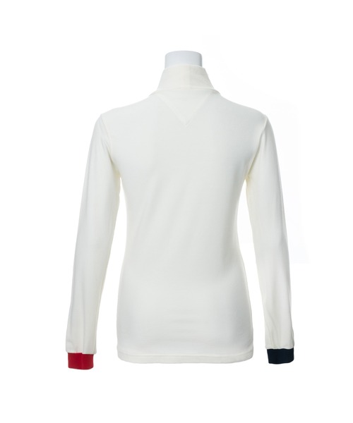 TOMMY HILFIGER GOLF（トミー ヒルフィガー ゴルフ）の「[トミー ヒルフィガー ゴルフ] ロゴ　ストレッチ　タートル　ネック（Tシャツ/カットソー・レディース・ホワイト/マスタード/グレー/ネイビー/レッド/ピンク・LL/L/M/S）」の18枚目の写真