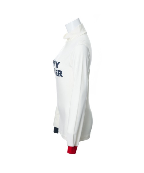 TOMMY HILFIGER GOLF（トミー ヒルフィガー ゴルフ）の「[トミー ヒルフィガー ゴルフ] ロゴ　ストレッチ　タートル　ネック（Tシャツ/カットソー・レディース・ホワイト/マスタード/グレー/ネイビー/レッド/ピンク・LL/L/M/S）」の13枚目の写真