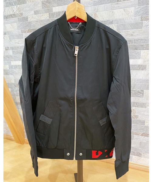 【明日発送】DIESEL コットンツイル ボンバージャケット黒 DIESEL（ディーゼル）の「コットンツイル ボンバージャケット