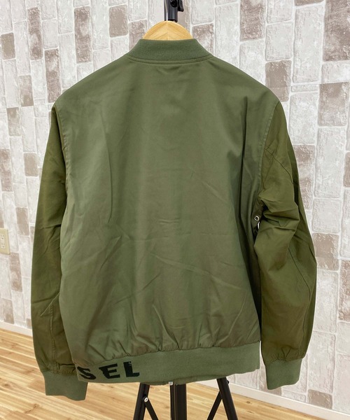 ディーゼル DIESEL G-KHLOE-A ボンバージャケット カーキ DIESEL（ディーゼル）の「コットンツイル ボンバージャケット