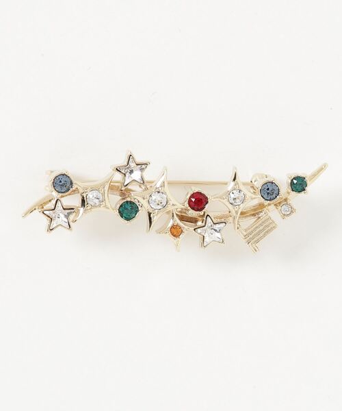 星空マルチカラーブローチ（ブローチ コサージュ） en LANVIN en｜LANVIN アクセサリー Bleu