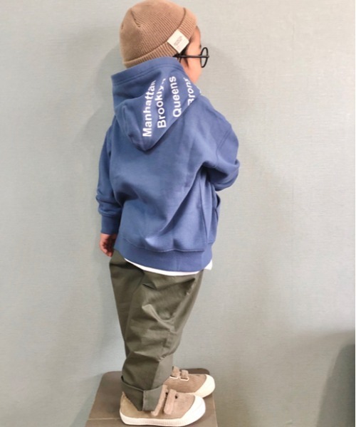 CIAOPANIC TYPY(チャオパニックティピー)の「USAコットン裏起毛パーカー(パーカー)」|ブルー