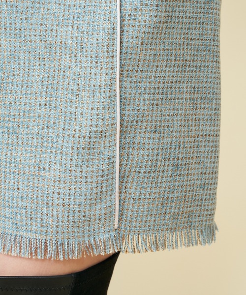 MIIA(ミーア)の「パイピングツィード台形スカート(スカート・レディース・ブラック/ピンク/ブルー・FREE)」の11枚目の写真