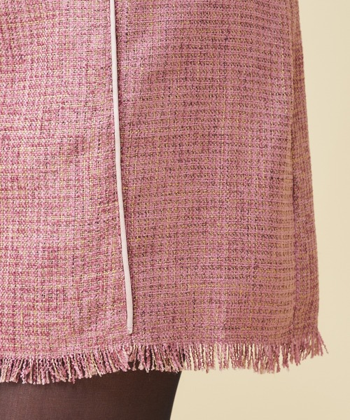 MIIA(ミーア)の「パイピングツィード台形スカート(スカート・レディース・ブラック/ピンク/ブルー・FREE)」の18枚目の写真