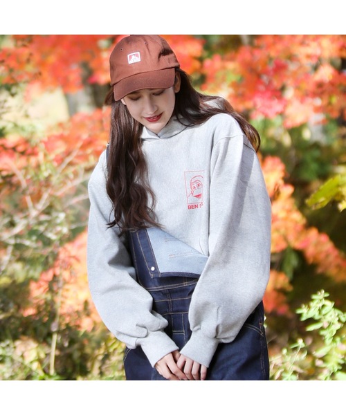 BEN DAVIS(ベンデイビス)の「BEN DAVIS LADIES HOODIE(パーカー・レディース・ベージュ/ブルー/ヘザーグレー/ブラック・MEDIUM)」の1枚目の写真