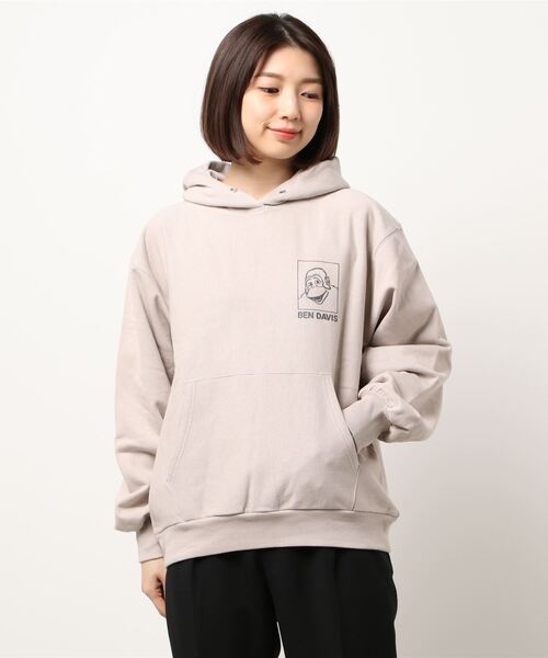 BEN DAVIS(ベンデイビス)の「BEN DAVIS LADIES HOODIE(パーカー・レディース・ベージュ/ブルー/ヘザーグレー/ブラック・MEDIUM)」の19枚目の写真