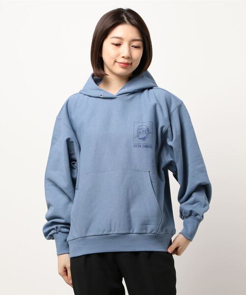 BEN DAVIS(ベンデイビス)の「BEN DAVIS LADIES HOODIE(パーカー・レディース・ベージュ/ブルー/ヘザーグレー/ブラック・MEDIUM)」の20枚目の写真