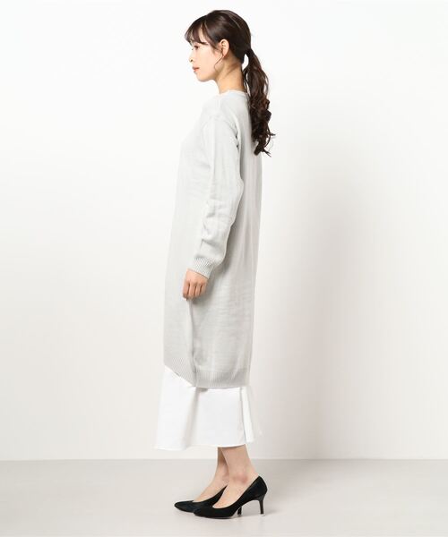 KOBE LETTUCE（コウベレタス）の「[2点セット] レイヤードニットワンピース（ワンピース・レディース・ラベンダー/ベージュ/グレー系その他・FREE）」の5枚目の写真