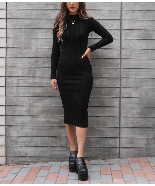 ワイドリブハイネックワンピース ワンピース Anap アナップ のファッション通販 Zozotown