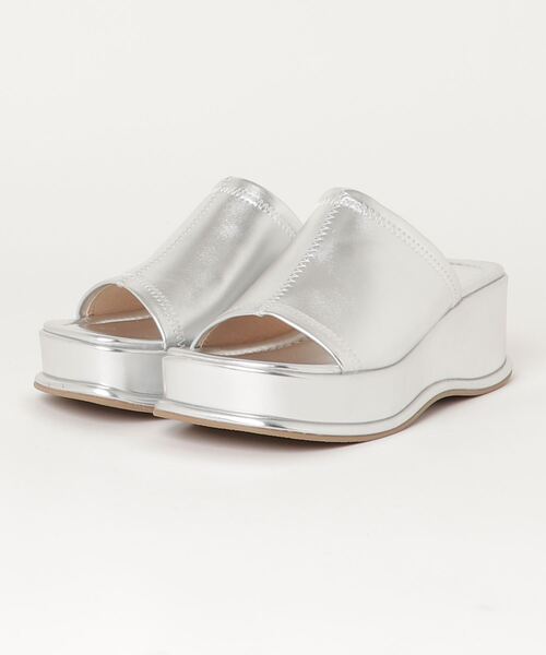 WEGO（ウィゴー）の「WEGO/厚底ミュールサンダル（サンダル・レディース・ホワイト/ブラック/ダークブラウン/グリーン/その他1/ホワイト系その他/シルバー・MEDIUM/LARGE）」の8枚目の写真