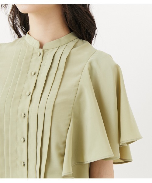 rienda(リエンダ)の「フレアスリーブパターンブラウス(シャツ/ブラウス・レディース・ホワイト/ブラック/ライム・FREE)」の14枚目の写真