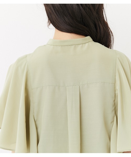 rienda(リエンダ)の「フレアスリーブパターンブラウス(シャツ/ブラウス・レディース・ホワイト/ブラック/ライム・FREE)」の11枚目の写真