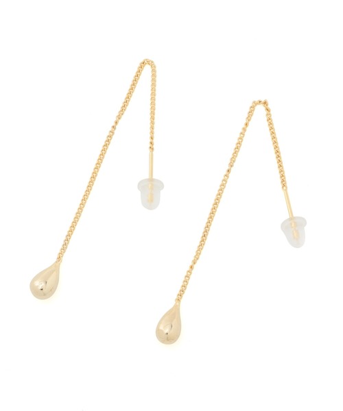 ADAM ET ROPE'（アダムエロペ）の「【LES BIJOUX】ティアドロップピアス（ピアス（両耳用）・レディース・ゴールド/シルバー・FREE）」の3枚目の写真