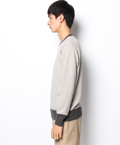 schott（ショット）の「Schott/ショット/CREW NECK SWEATER/クルーネック　セーター（Tシャツ/カットソー・メンズ・グレー/ネイビー/イエロー/バーガンディー・SMALL/LARGE/MEDIUM/X-LARGE）」の11枚目の写真