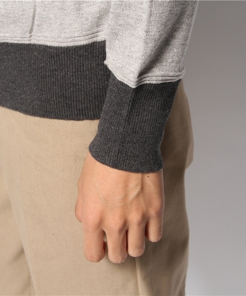 schott（ショット）の「Schott/ショット/CREW NECK SWEATER/クルーネック　セーター（Tシャツ/カットソー・メンズ・グレー/ネイビー/イエロー/バーガンディー・SMALL/LARGE/MEDIUM/X-LARGE）」の7枚目の写真