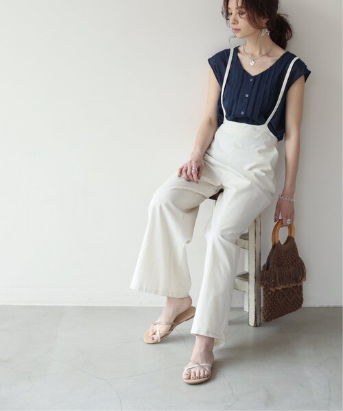 frames RAY CASSIN(フレームスレイカズン)の「【WEB限定】ピンタック×レース前後2wayブラウス(シャツ/ブラウス・レディース・ネイビー/オフホワイト・FREE)」の17枚目の写真