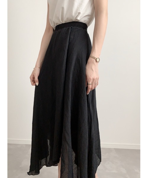 amel（エイメル）の「イレギュラーヘムスカート（スカート・レディース・アイボリー/ブラック・FREE）」の18枚目の写真