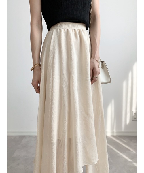 amel（エイメル）の「イレギュラーヘムスカート（スカート・レディース・アイボリー/ブラック・FREE）」の17枚目の写真