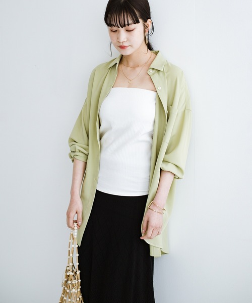 haco!（ハコ）の「もっとおしゃれが楽しくなる！見せても可愛いブラカップ付きキャミソール（キャミソール・レディース・ホワイト/グレー系その他/ブラック・SMALL/MEDIUM/LARGE/X-LARGE）」の17枚目の写真