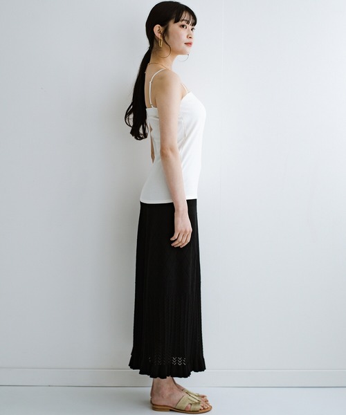 haco!（ハコ）の「もっとおしゃれが楽しくなる！見せても可愛いブラカップ付きキャミソール（キャミソール・レディース・ホワイト/グレー系その他/ブラック・SMALL/MEDIUM/LARGE/X-LARGE）」の21枚目の写真