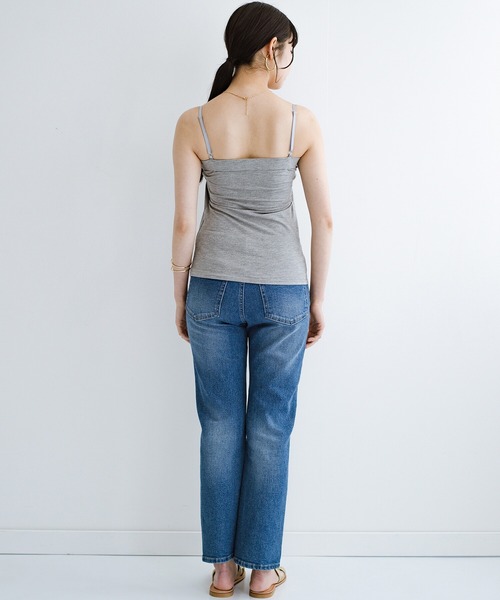 haco!（ハコ）の「もっとおしゃれが楽しくなる！見せても可愛いブラカップ付きキャミソール（キャミソール・レディース・ホワイト/グレー系その他/ブラック・SMALL/MEDIUM/LARGE/X-LARGE）」の6枚目の写真