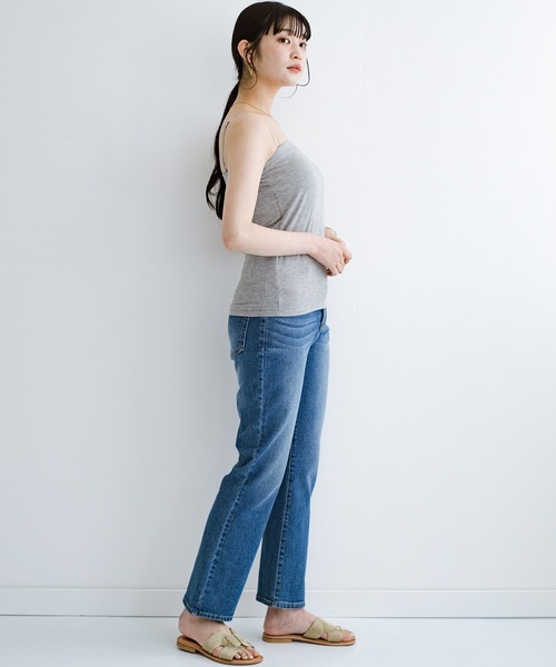 haco!（ハコ）の「もっとおしゃれが楽しくなる！見せても可愛いブラカップ付きキャミソール（キャミソール・レディース・ホワイト/グレー系その他/ブラック・SMALL/MEDIUM/LARGE/X-LARGE）」の22枚目の写真