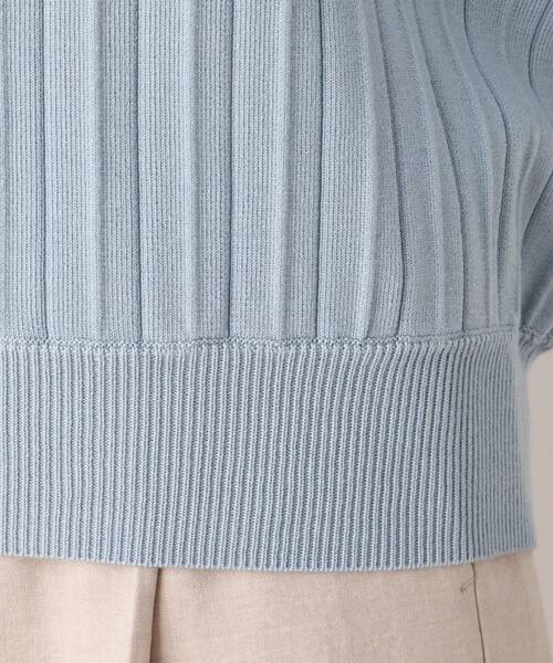 pink adobe（ピンクアドベ）の「◆【M-LL】プリーツドルマンニット（ニット/セーター・レディース・ブラック/アイボリー/ライトブルー/オレンジ・40/42/38）」の11枚目の写真