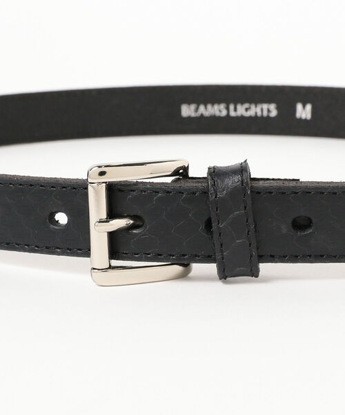 BEAMS LIGHTS（ビームスライツ）の「BEAMS LIGHTS / パイソン柄 ベルト（ベルト・メンズ・ブラック/ブラウン系その他2・MEDIUM/LARGE）」の6枚目の写真