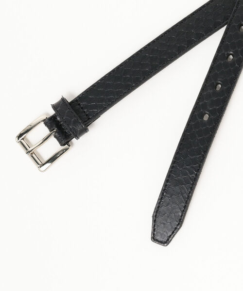 BEAMS LIGHTS（ビームスライツ）の「BEAMS LIGHTS / パイソン柄 ベルト（ベルト・メンズ・ブラック/ブラウン系その他2・MEDIUM/LARGE）」の7枚目の写真