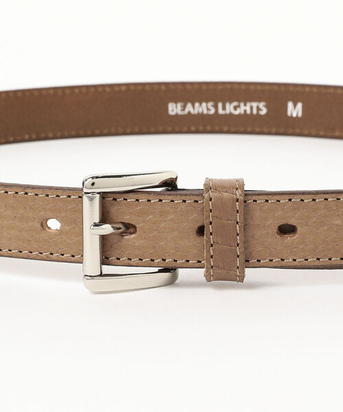 BEAMS LIGHTS（ビームスライツ）の「BEAMS LIGHTS / パイソン柄 ベルト（ベルト・メンズ・ブラック/ブラウン系その他2・MEDIUM/LARGE）」の5枚目の写真