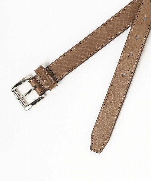 BEAMS LIGHTS（ビームスライツ）の「BEAMS LIGHTS / パイソン柄 ベルト（ベルト・メンズ・ブラック/ブラウン系その他2・MEDIUM/LARGE）」の9枚目の写真