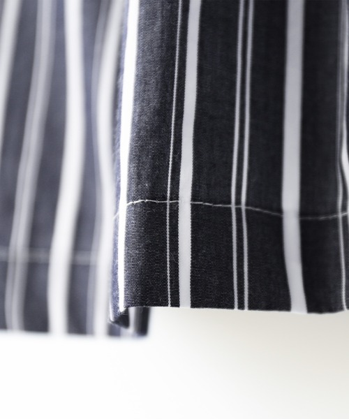 osharewalker（オシャレウォーカー）の「【廃盤】『ストライプ切替フレアスカート』（スカート・レディース・ネイビー・FREE）」の6枚目の写真