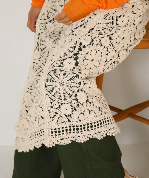 フリーピープル free people オフショルワンピース 鍵編み（FREAK