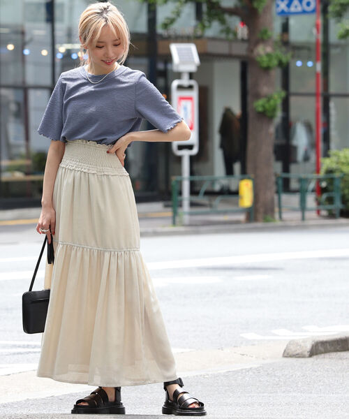 Ray BEAMS メッシュティアードスカート Ray BEAMS（レイビームス）の「Ray BEAMS / メッシュ ティアード