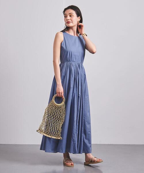 MARIHA（マリハ）の「＜MARIHA（マリハ）＞LADY MAXI ノースリーブ ワンピース◆（ワンピース・レディース・ライトピンク/コバルトブルー・40/38/36）」の9枚目の写真