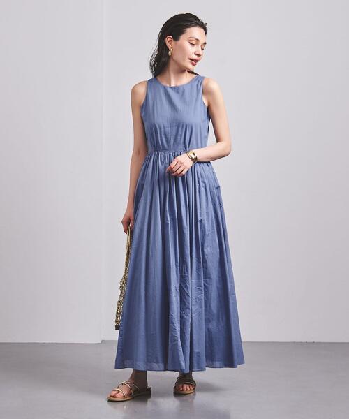 MARIHA（マリハ）の「＜MARIHA（マリハ）＞LADY MAXI ノースリーブ ワンピース◆（ワンピース・レディース・ライトピンク/コバルトブルー・40/38/36）」の10枚目の写真