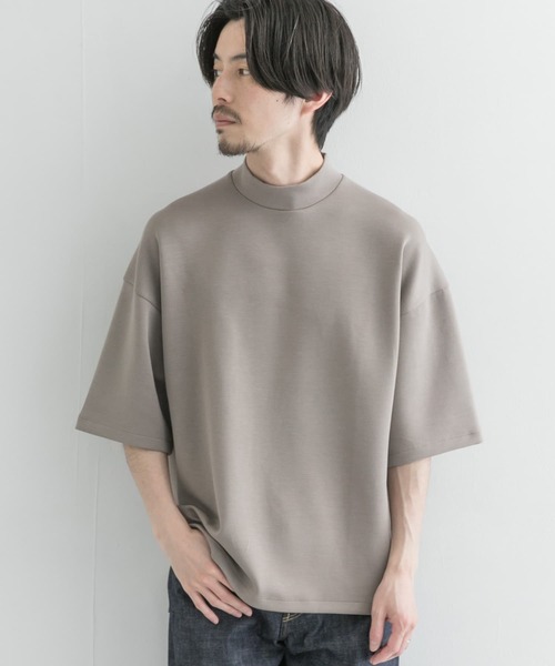 URBAN RESEARCH（アーバンリサーチ）の「モダールダンボールハイネックTシャツ（Tシャツ/カットソー・メンズ・ブルー系その他/ブラウン系その他/ブラック/ベージュ系その他・MEDIUM/LARGE）」の3枚目の写真