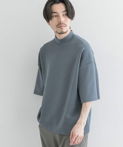 URBAN RESEARCH（アーバンリサーチ）の「モダールダンボールハイネックTシャツ（Tシャツ/カットソー・メンズ・ブルー系その他/ブラウン系その他/ブラック/ベージュ系その他・MEDIUM/LARGE）」の4枚目の写真