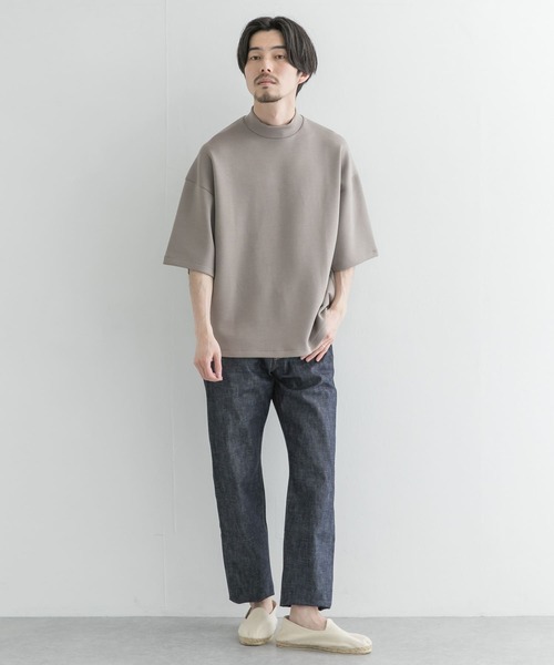 URBAN RESEARCH（アーバンリサーチ）の「モダールダンボールハイネックTシャツ（Tシャツ/カットソー・メンズ・ブルー系その他/ブラウン系その他/ブラック/ベージュ系その他・MEDIUM/LARGE）」の5枚目の写真
