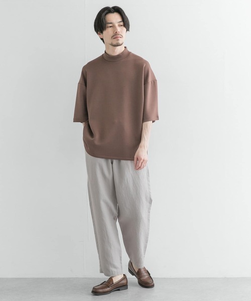 URBAN RESEARCH（アーバンリサーチ）の「モダールダンボールハイネックTシャツ（Tシャツ/カットソー・メンズ・ブルー系その他/ブラウン系その他/ブラック/ベージュ系その他・MEDIUM/LARGE）」の12枚目の写真