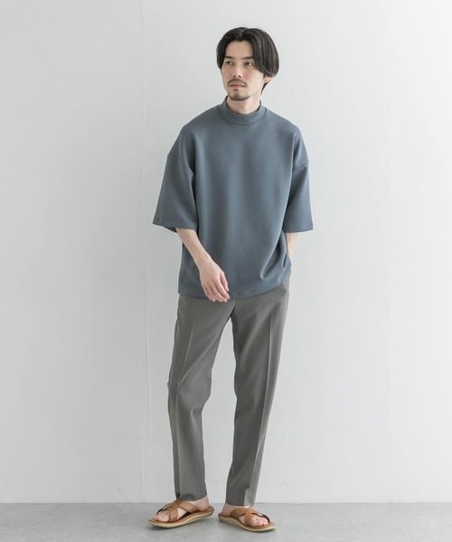 URBAN RESEARCH（アーバンリサーチ）の「モダールダンボールハイネックTシャツ（Tシャツ/カットソー・メンズ・ブルー系その他/ブラウン系その他/ブラック/ベージュ系その他・MEDIUM/LARGE）」の20枚目の写真