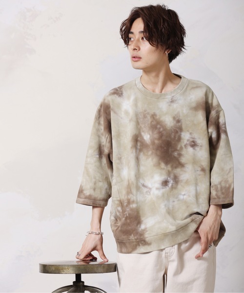 ACE SHOP(エースショップ)の「ドルマンハーフスリーブ 裏毛プルオーバー(スウェット・メンズ・ベージュ/サックスブルー/グレー/ブラック/グリーン系その他・FREE)」の7枚目の写真