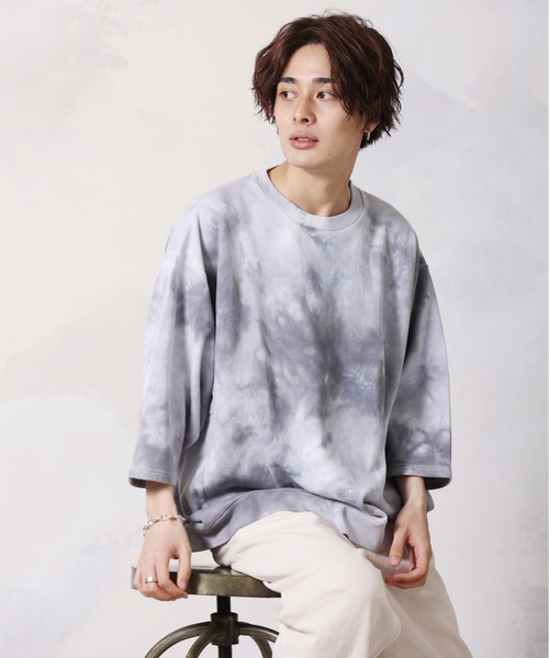 ACE SHOP(エースショップ)の「ドルマンハーフスリーブ 裏毛プルオーバー(スウェット・メンズ・ベージュ/サックスブルー/グレー/ブラック/グリーン系その他・FREE)」の6枚目の写真