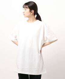 AMERICAN HOLIC | バックタックドロップショルダーBIGチュニック　＊●(Tシャツ/カットソー)