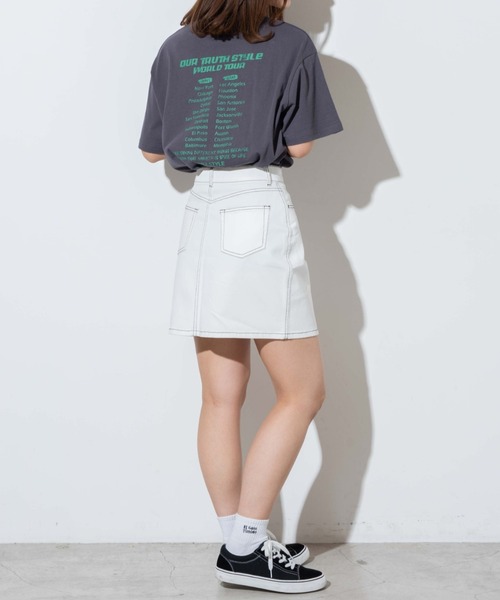 WEGO（ウィゴー）の「WEGO/ヴィンテージライクプリントTシャツ（Tシャツ/カットソー・レディース・ブラック系その他/カーキ/ベージュ/スミクロ/グリーン系その他/その他1/その他2/ダークベージュ・MEDIUM/SMALL）」の11枚目の写真