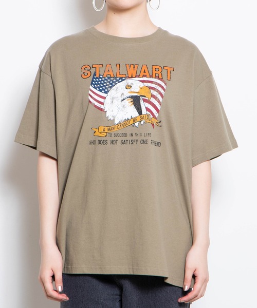 WEGO（ウィゴー）の「WEGO/ヴィンテージライクプリントTシャツ（Tシャツ/カットソー・レディース・ブラック系その他/カーキ/ベージュ/スミクロ/グリーン系その他/その他1/その他2/ダークベージュ・MEDIUM/SMALL）」の21枚目の写真